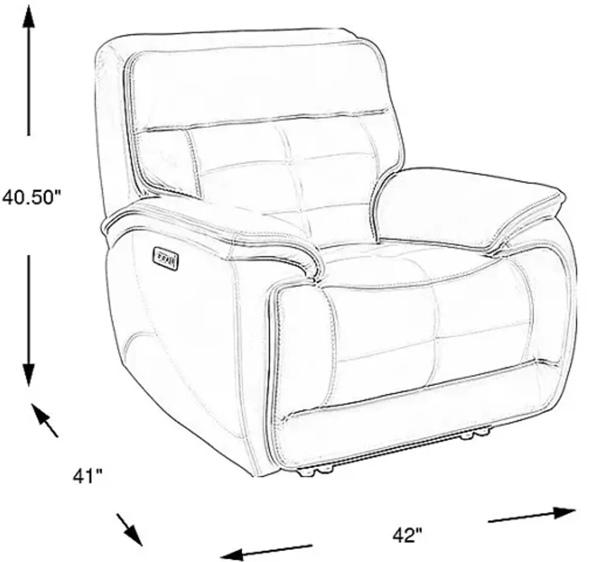 Pacific Heights Black Cherry Leather Dual Power Recliner