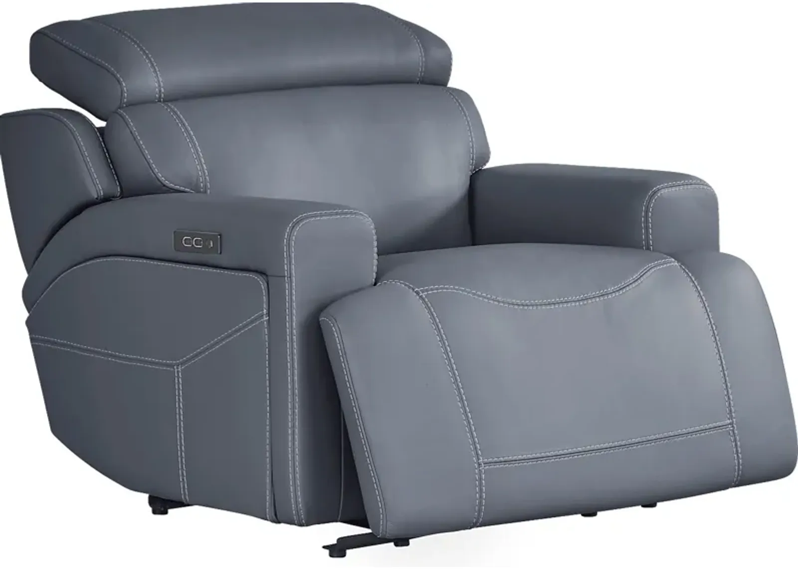 Alessio Navy Dual Power Recliner