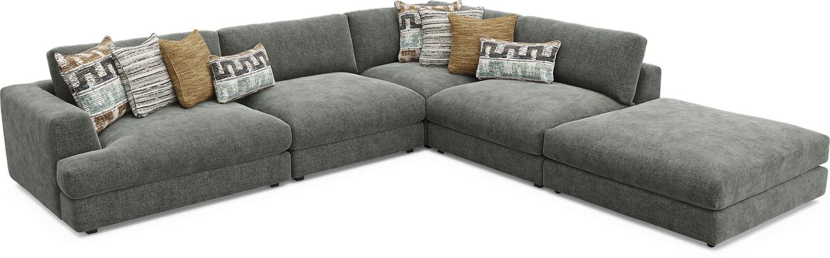 Montecito Charcoal 8 Pc Sectional Living Room