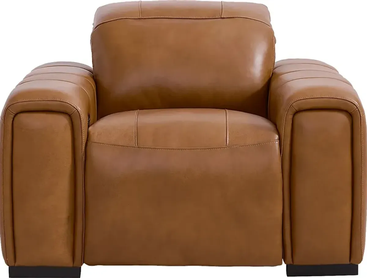 Huntington Saddle Leather Dual Power Recliner