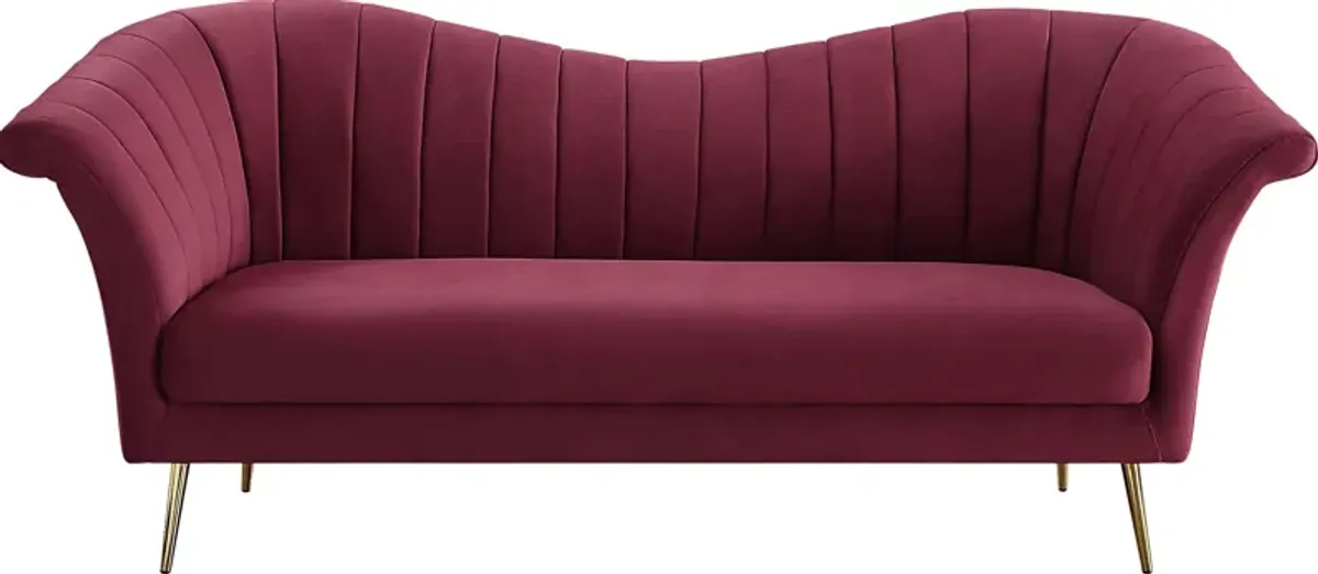 Bardeen Red Sofa