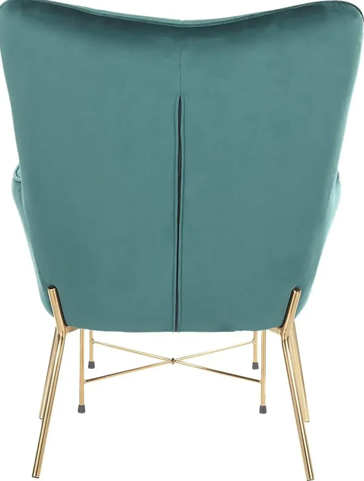 Desmare Green Accent Chair and Ottoman