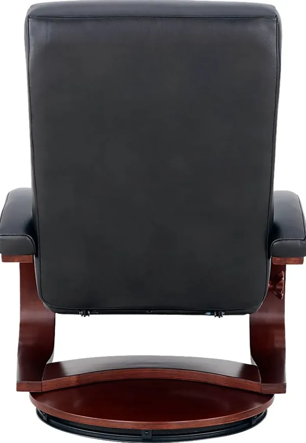 Oslo Collection Hamar Black Recliner & Ottoman