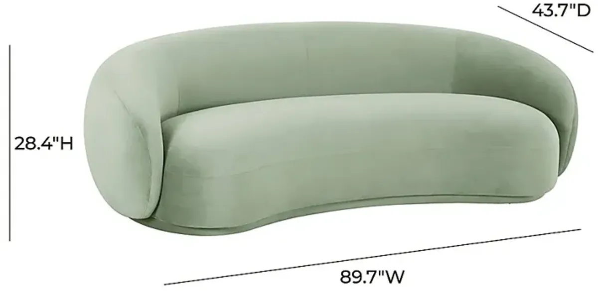 Caperiole Green Sofa