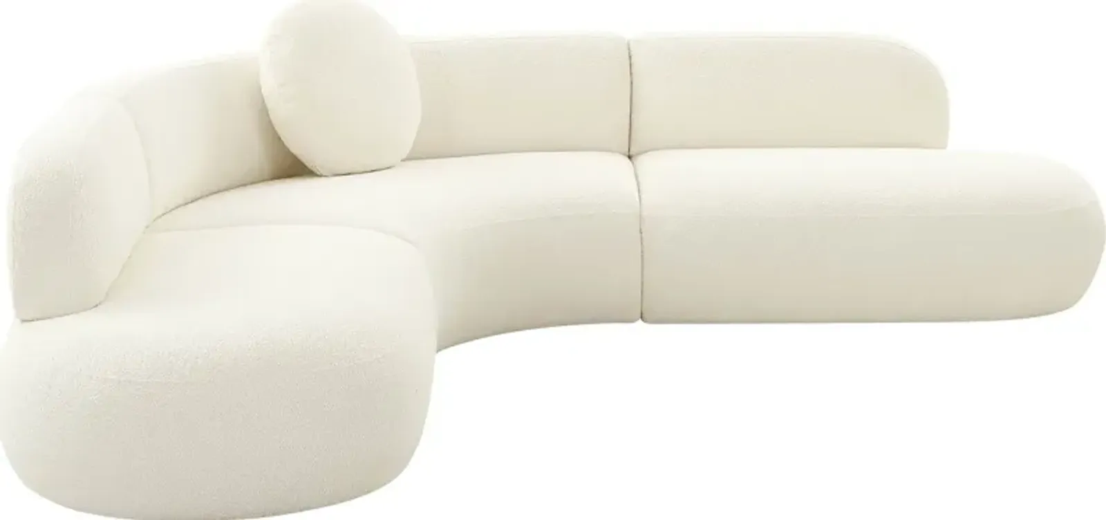 Columa Cream 3 Pc Sectional