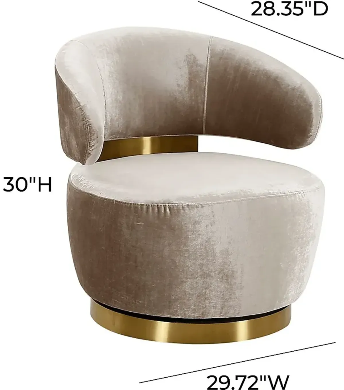 Amarjay Champagne Accent Chair