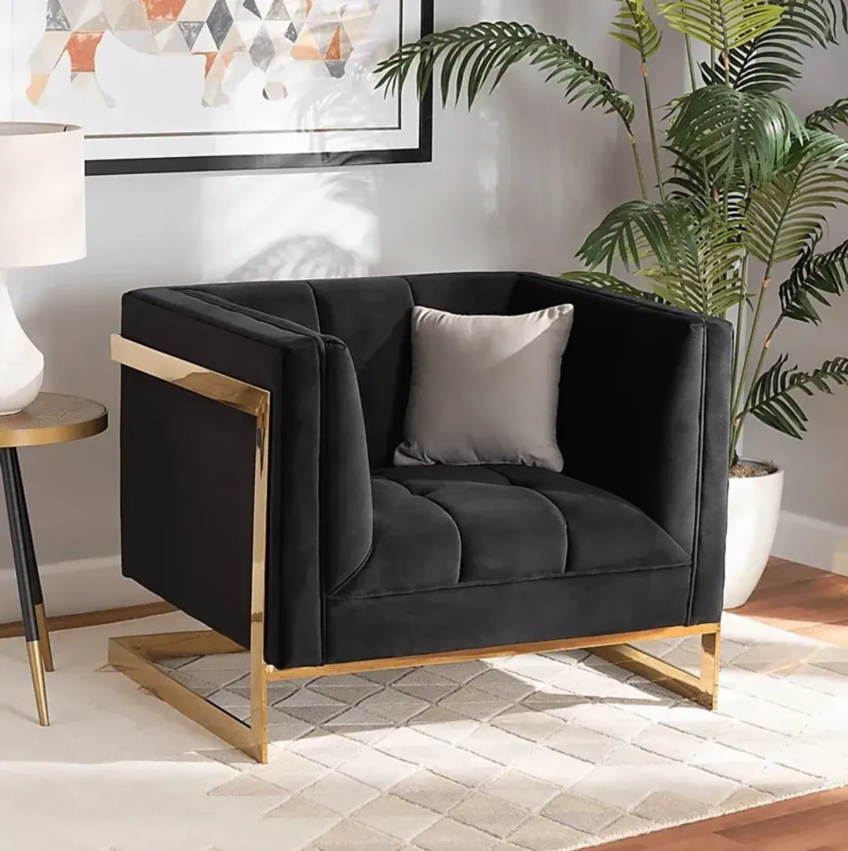 Celiarn Black Armchair