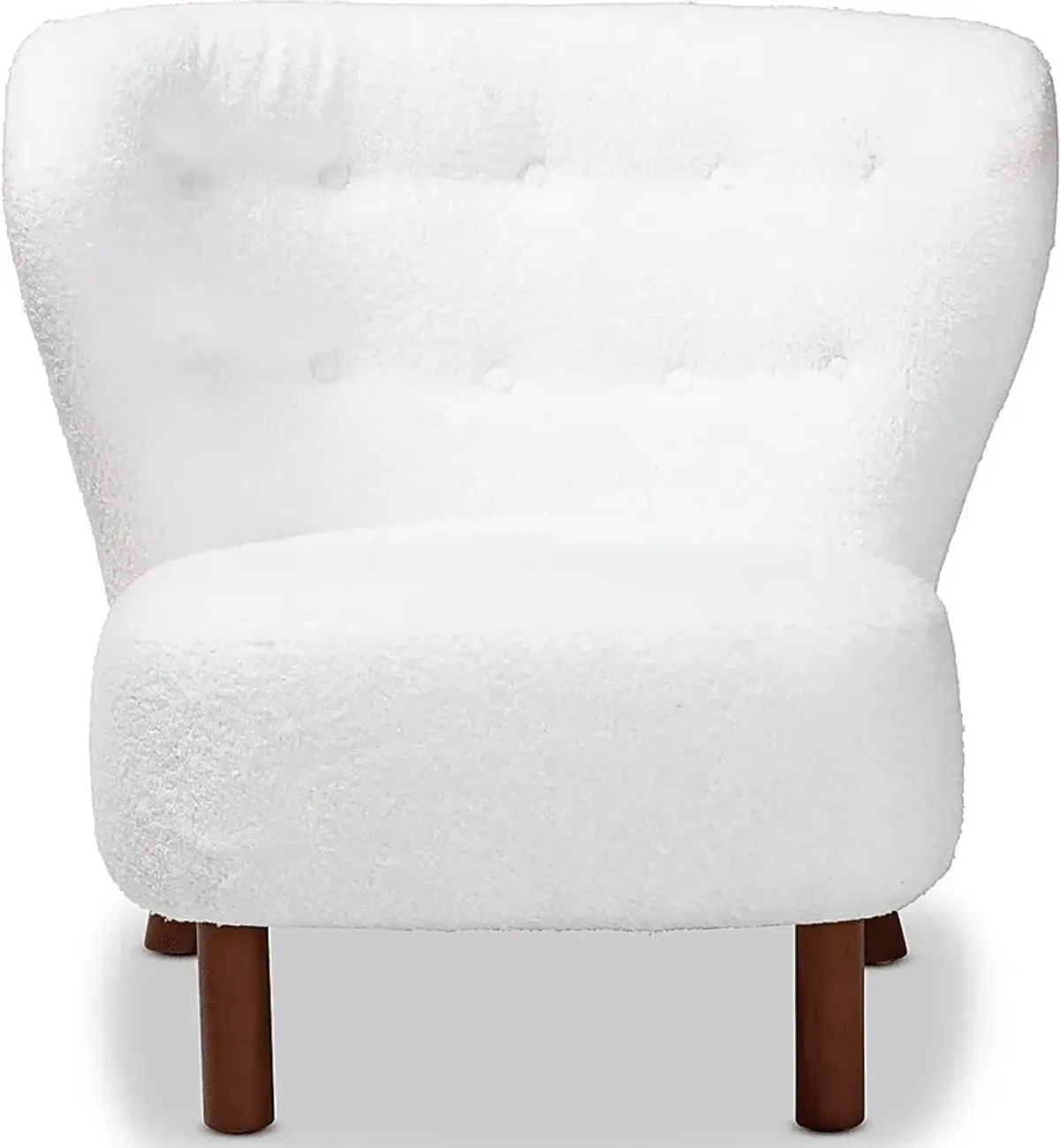 Aylera White Accent Chair