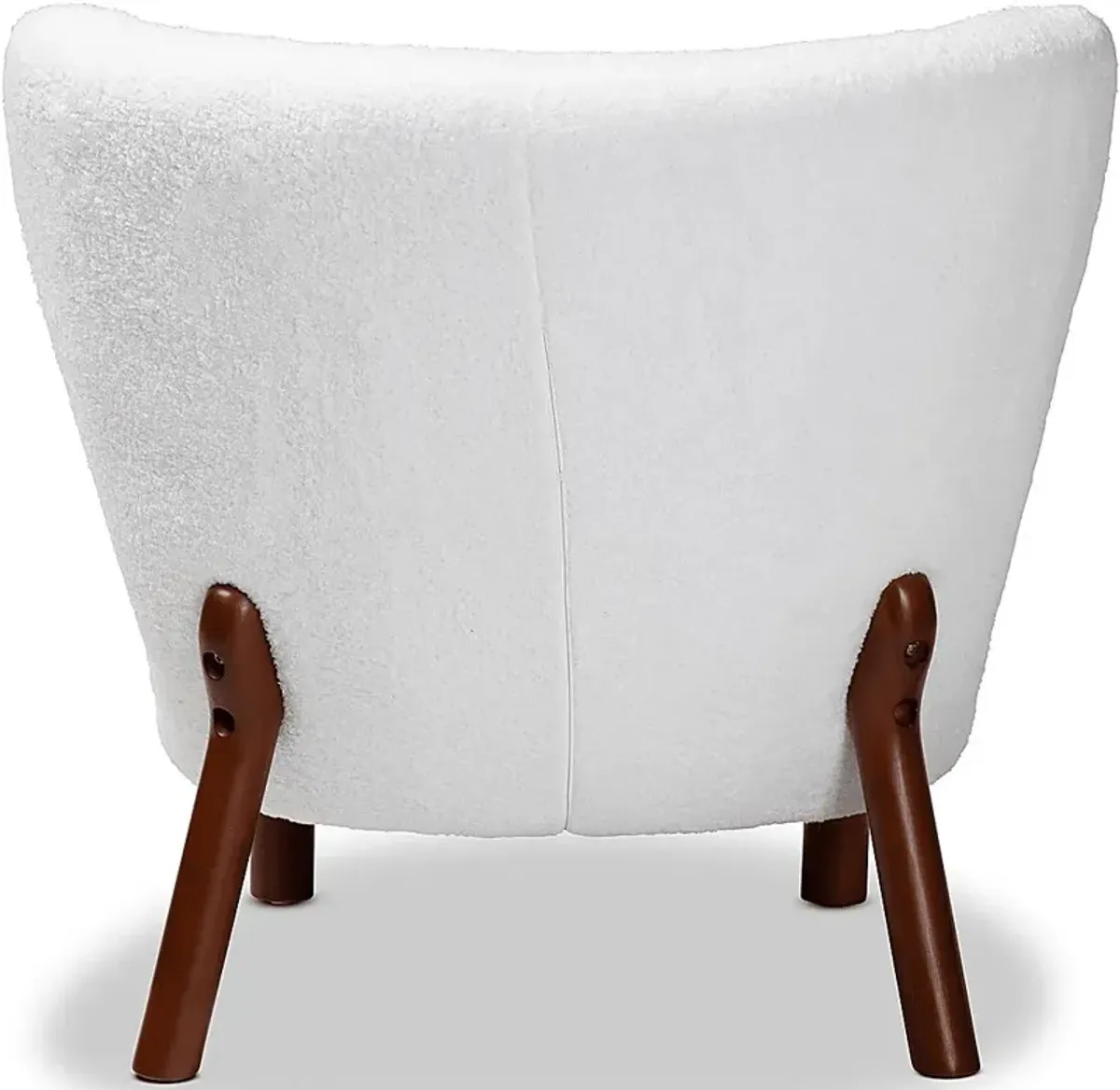 Aylera White Accent Chair