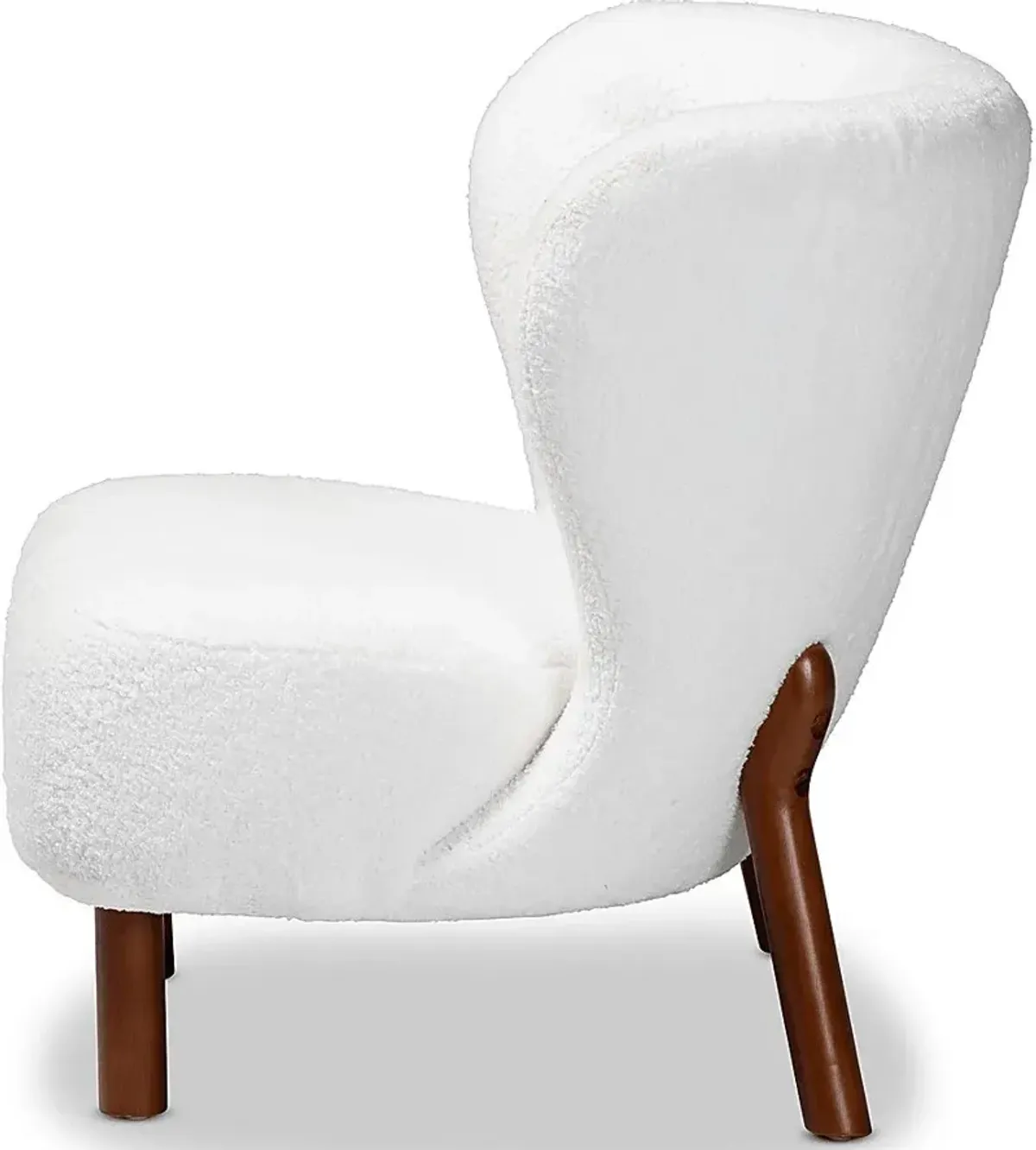 Aylera White Accent Chair