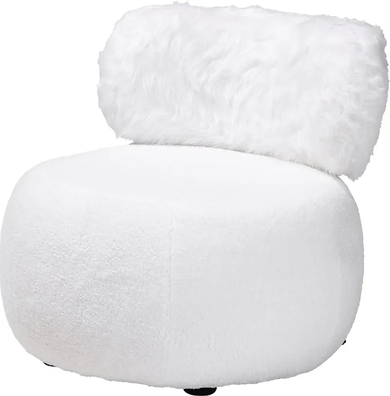 Cabrayla White Accent Chair