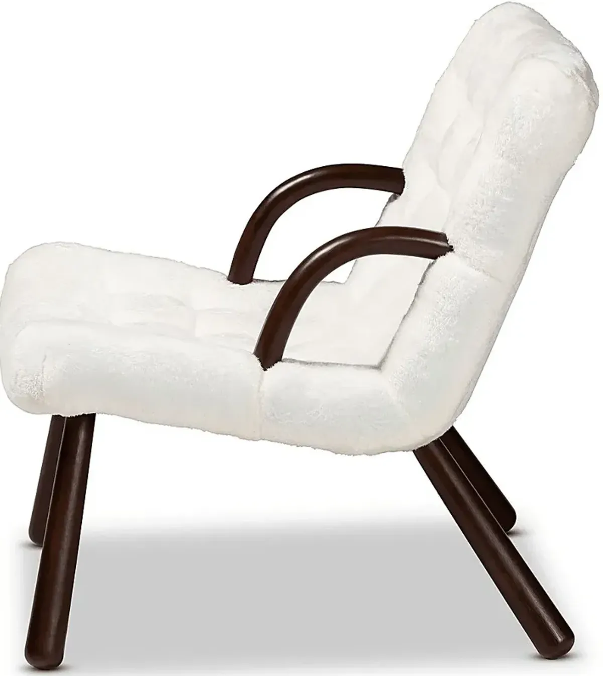 Alyso White Accent Chair