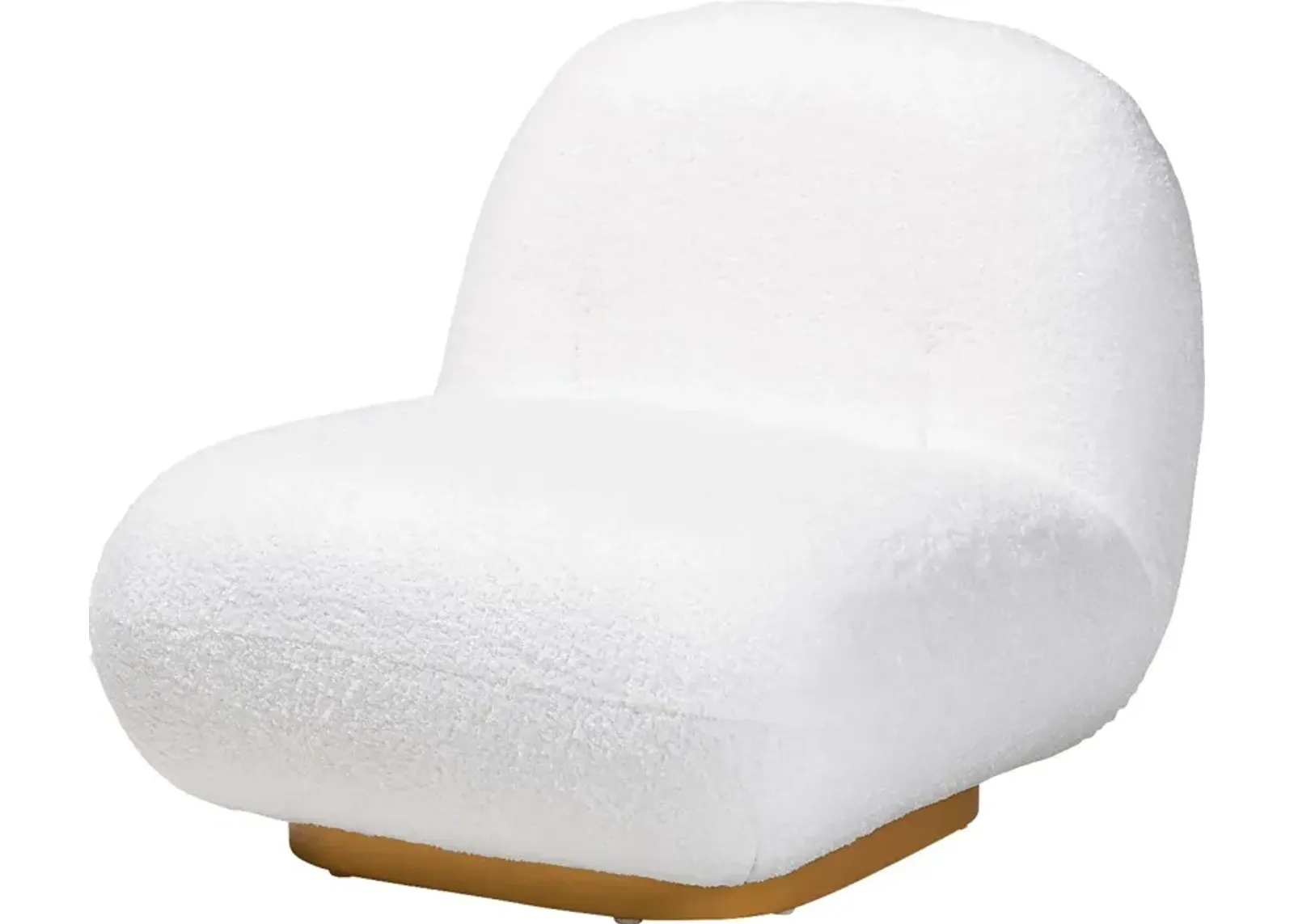 Avisan White Accent Chair