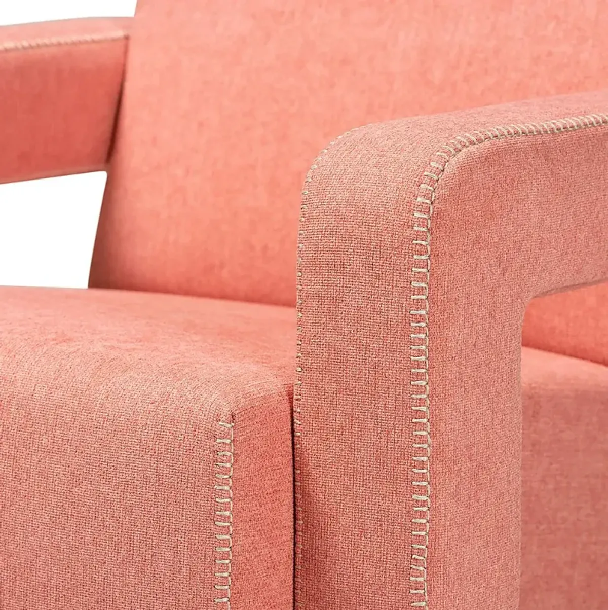 Ediane Light Red Accent Chair