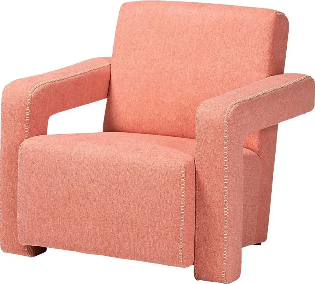 Ediane Light Red Accent Chair