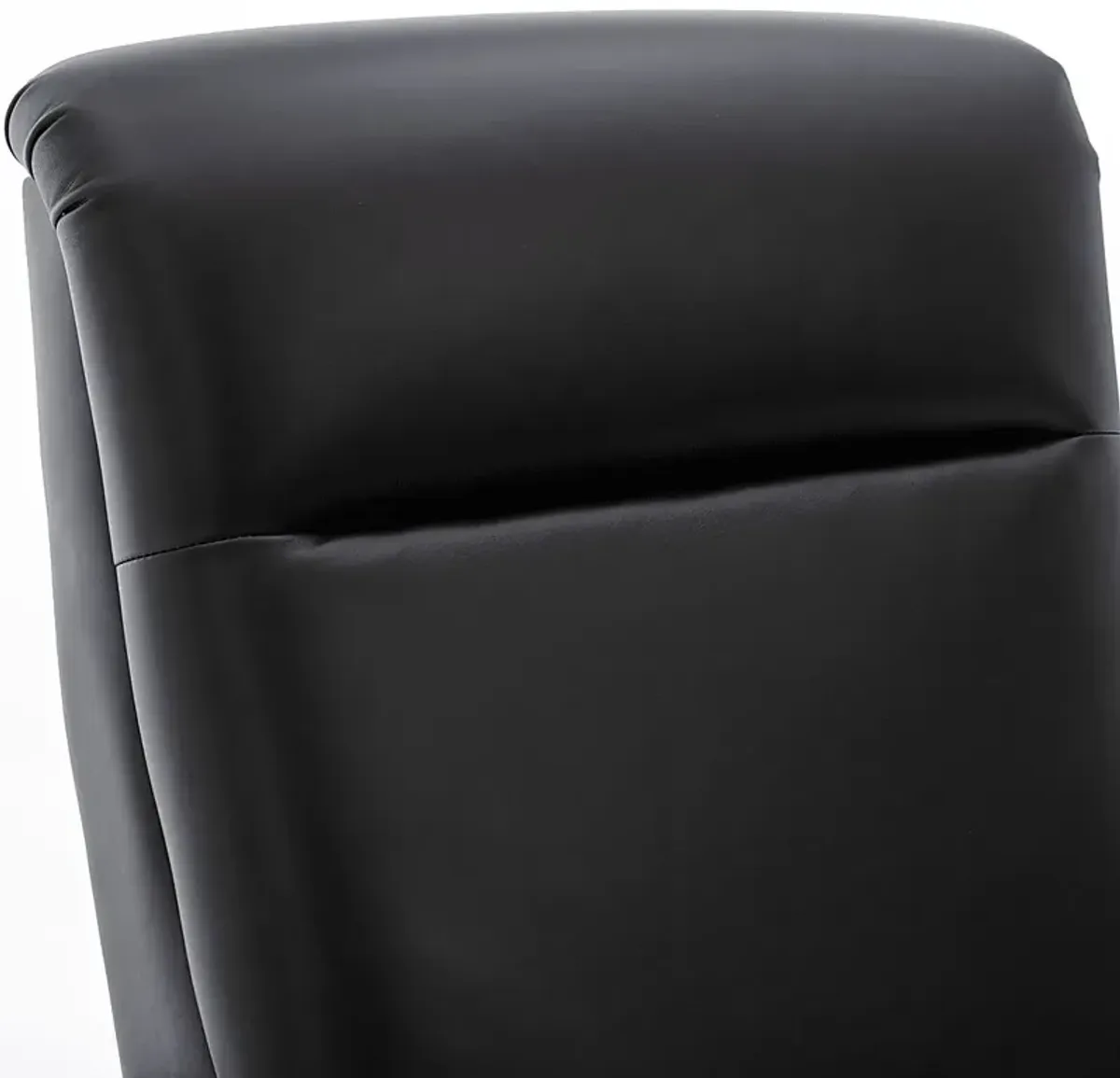 Benbro II Black Leather Push Back Recliner