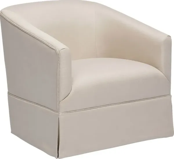 Carmick Beige Swivel Chair
