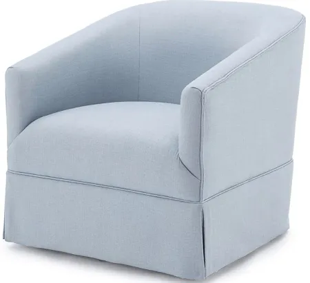 Carmick Blue Swivel Chair