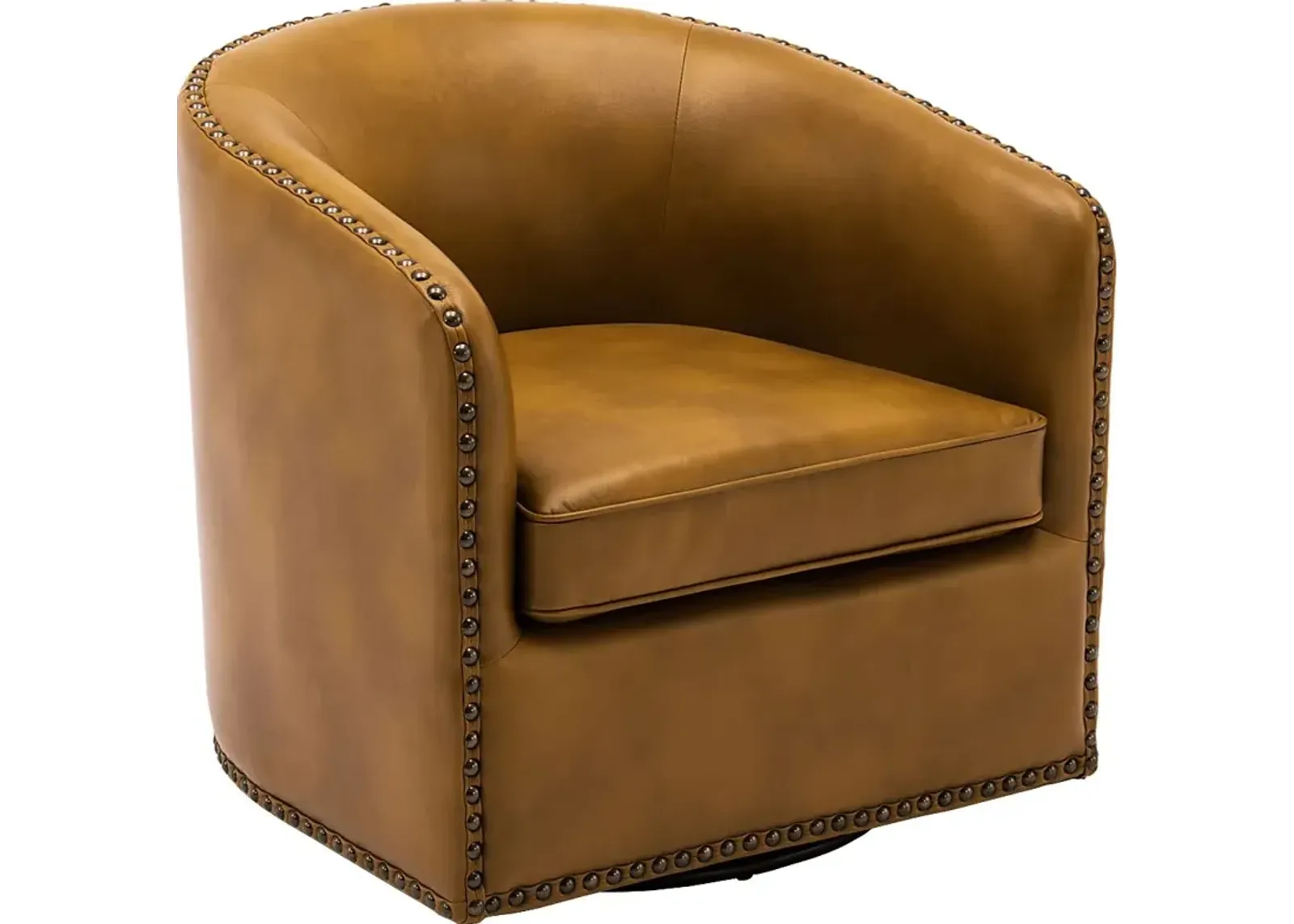 Colapissa Brown Swivel Arm Chair