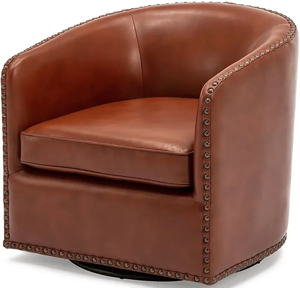 Colapissa Caramel Swivel Arm Chair