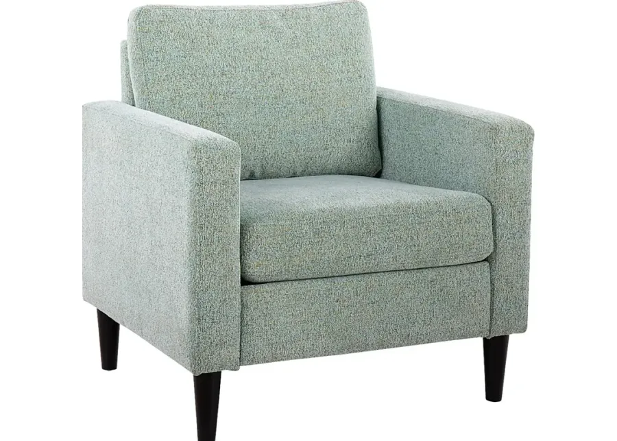 Whispering Oaks Green Accent Chair