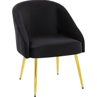 Yemassee Black Accent Chair