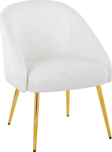 Yemassee White Accent Chair