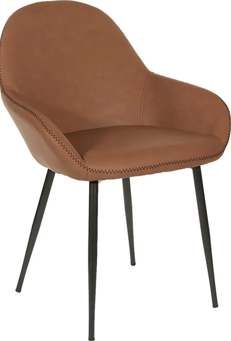 Hubbardton Brown Accent Chair