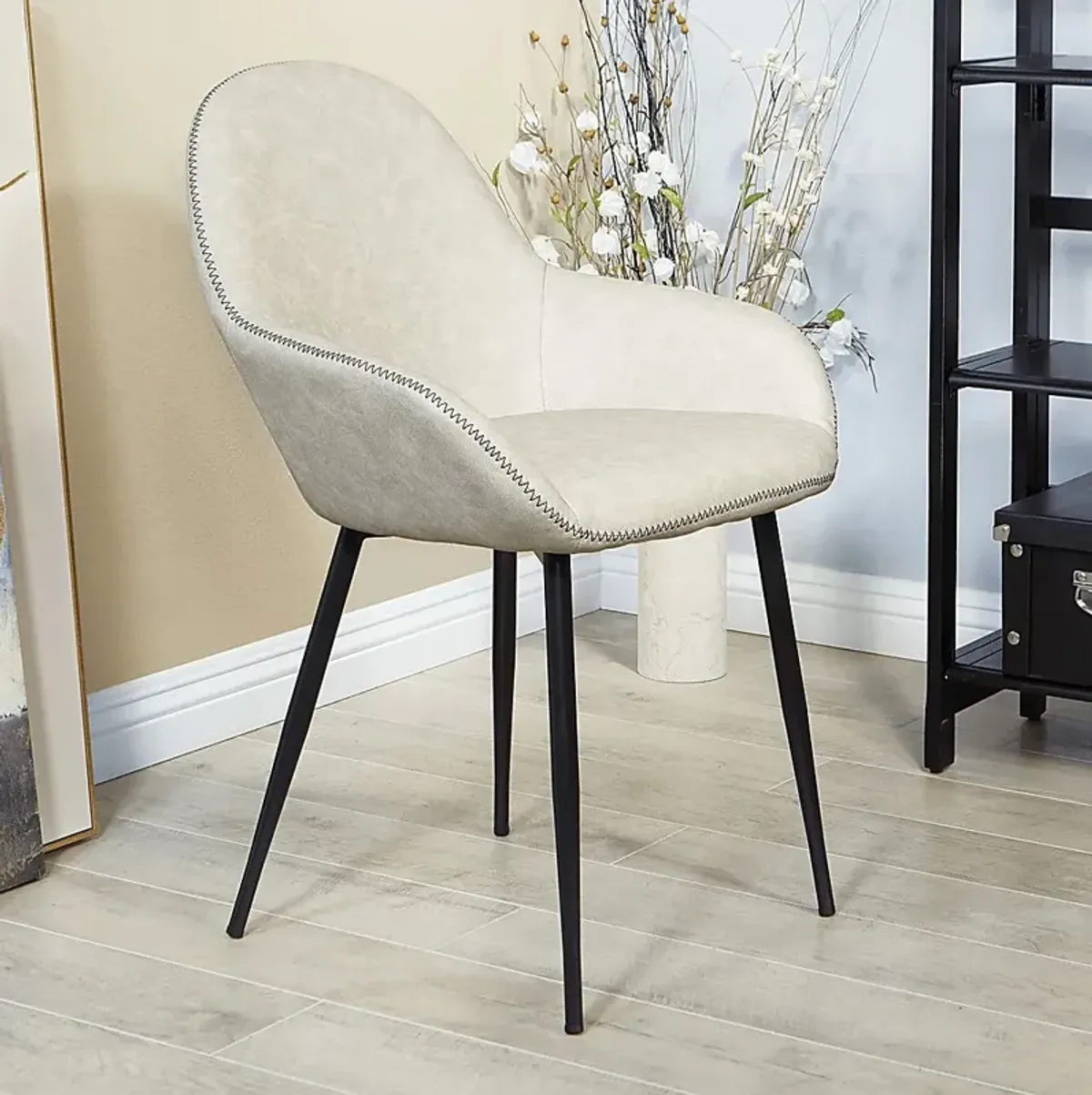 Hubbardton Light Gray Accent Chair