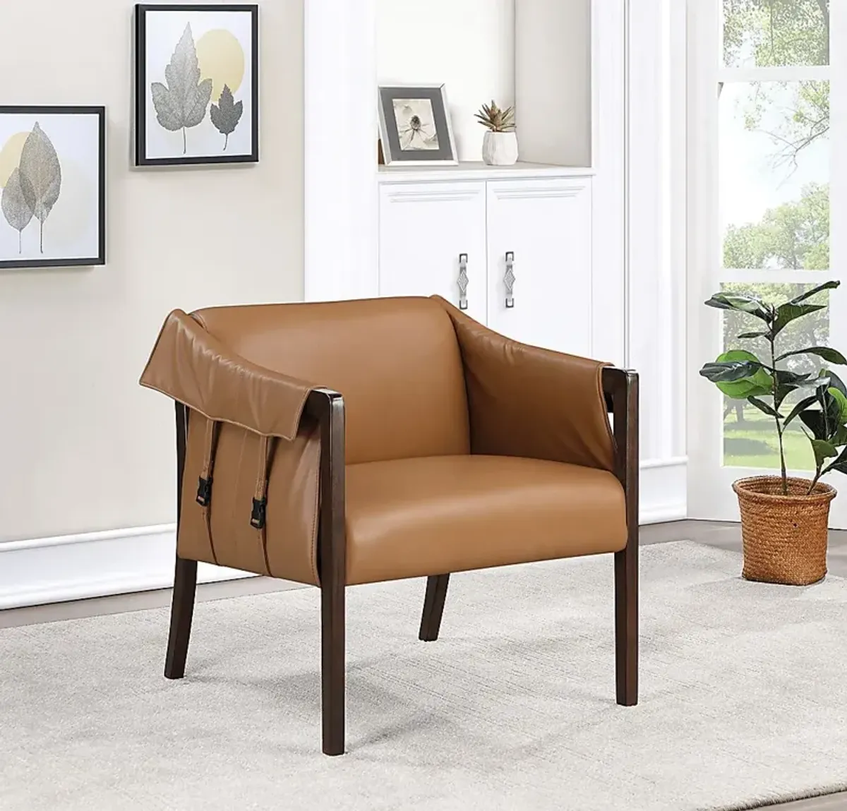 Kahul Camel Accent Chair