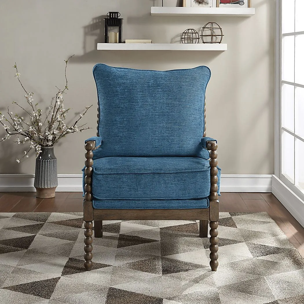 Ayleen Navy Accent Chair