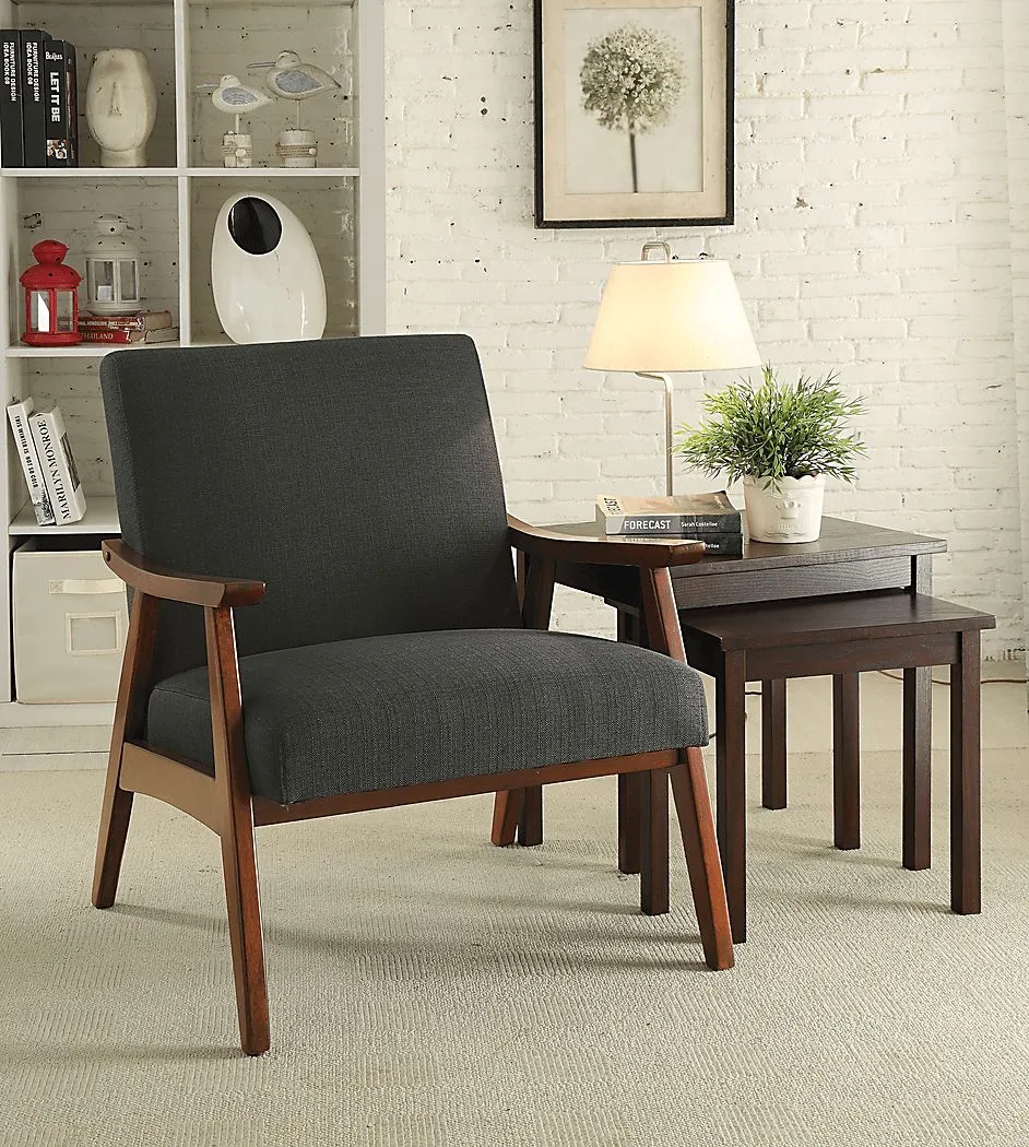 Avott Charcoal Accent Chair