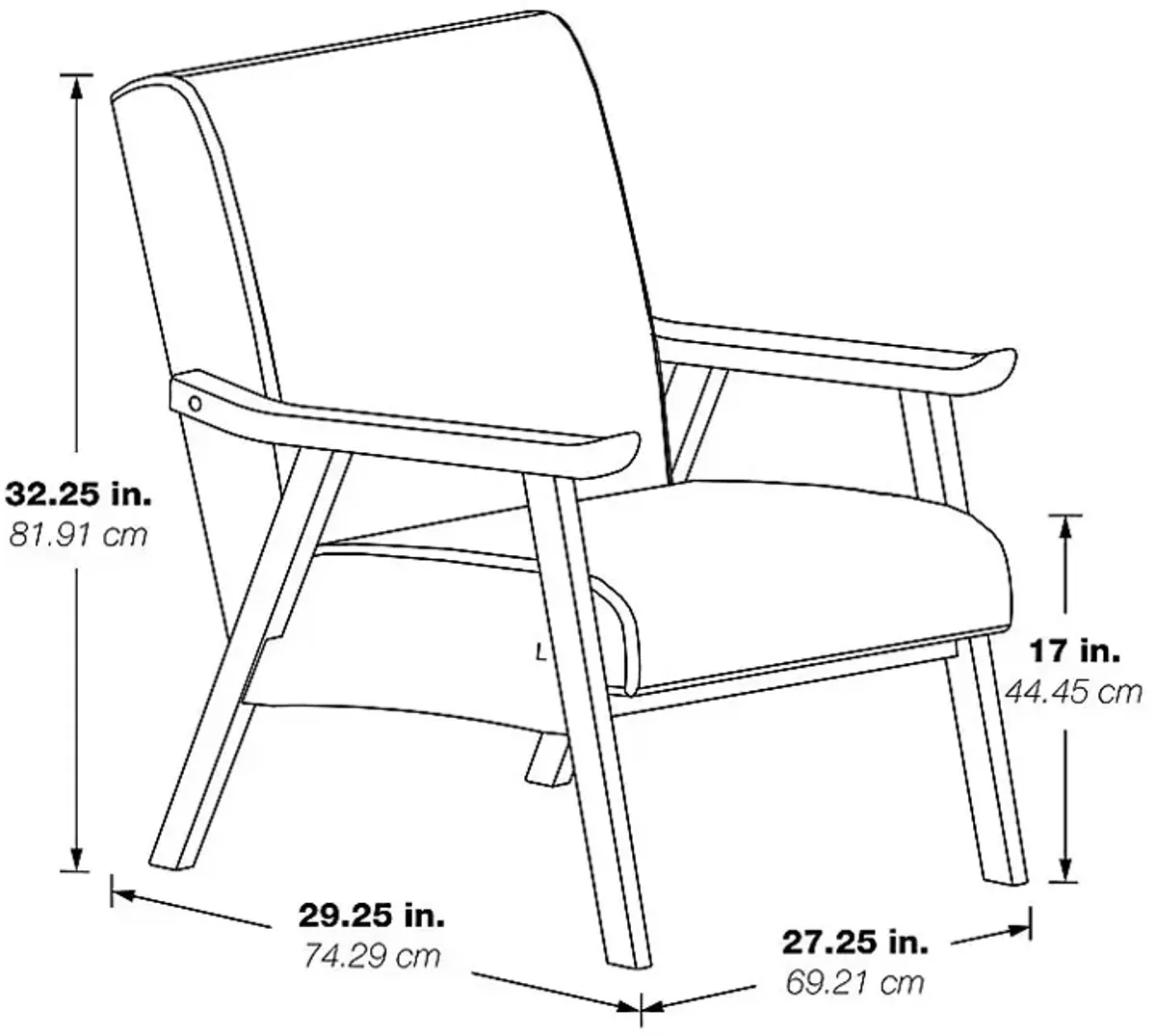 Sarapan I Blue Accent Chair