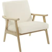 Sarapan I Cream Accent Chair