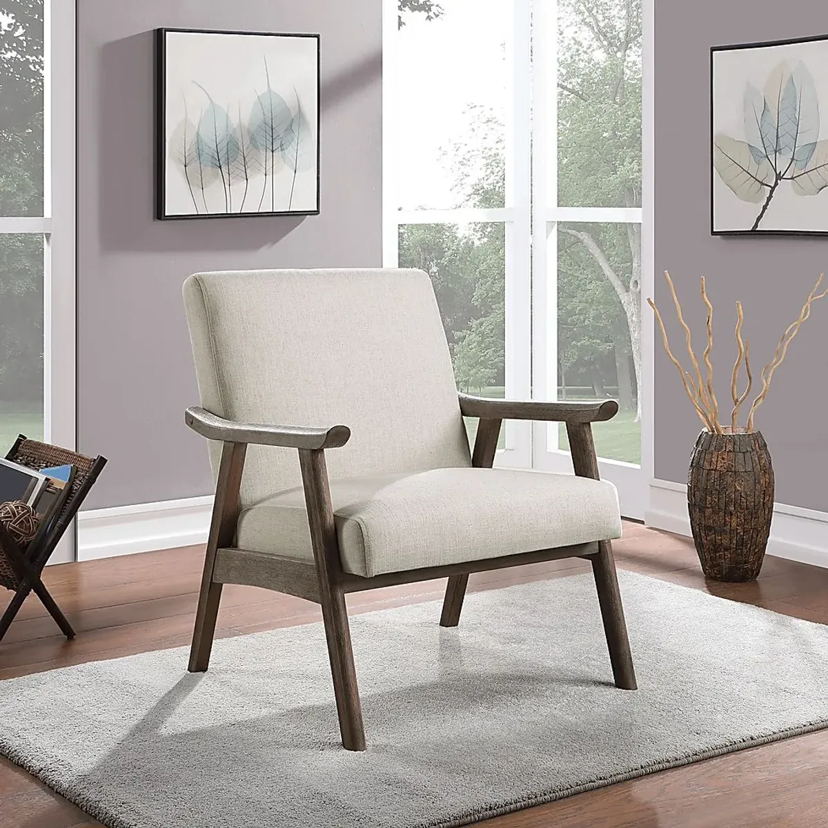 Sarapan II Cream Accent Chair