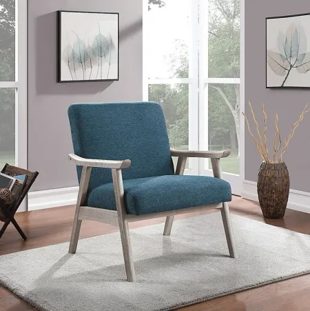 Sarapan III Blue Accent Chair