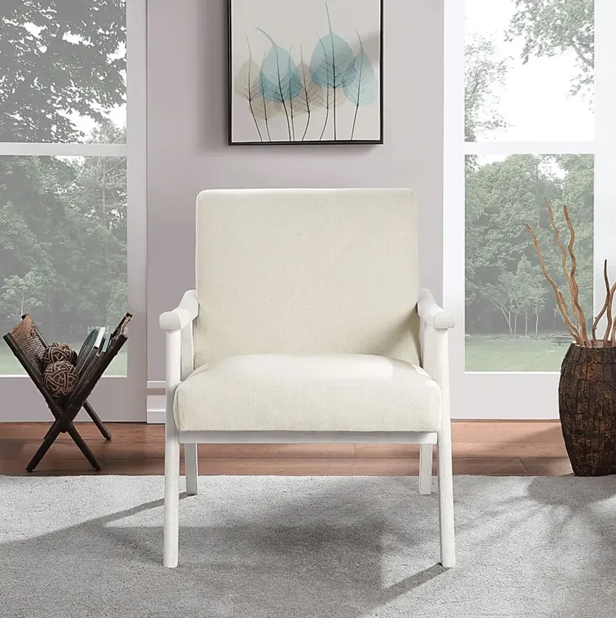 Sarapan IV Cream Accent Chair