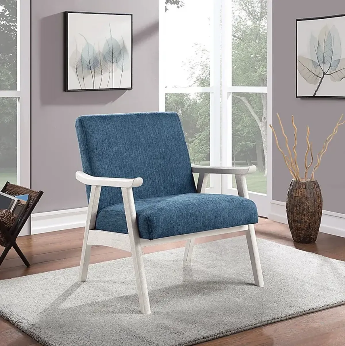 Sarapan IV Navy Accent Chair