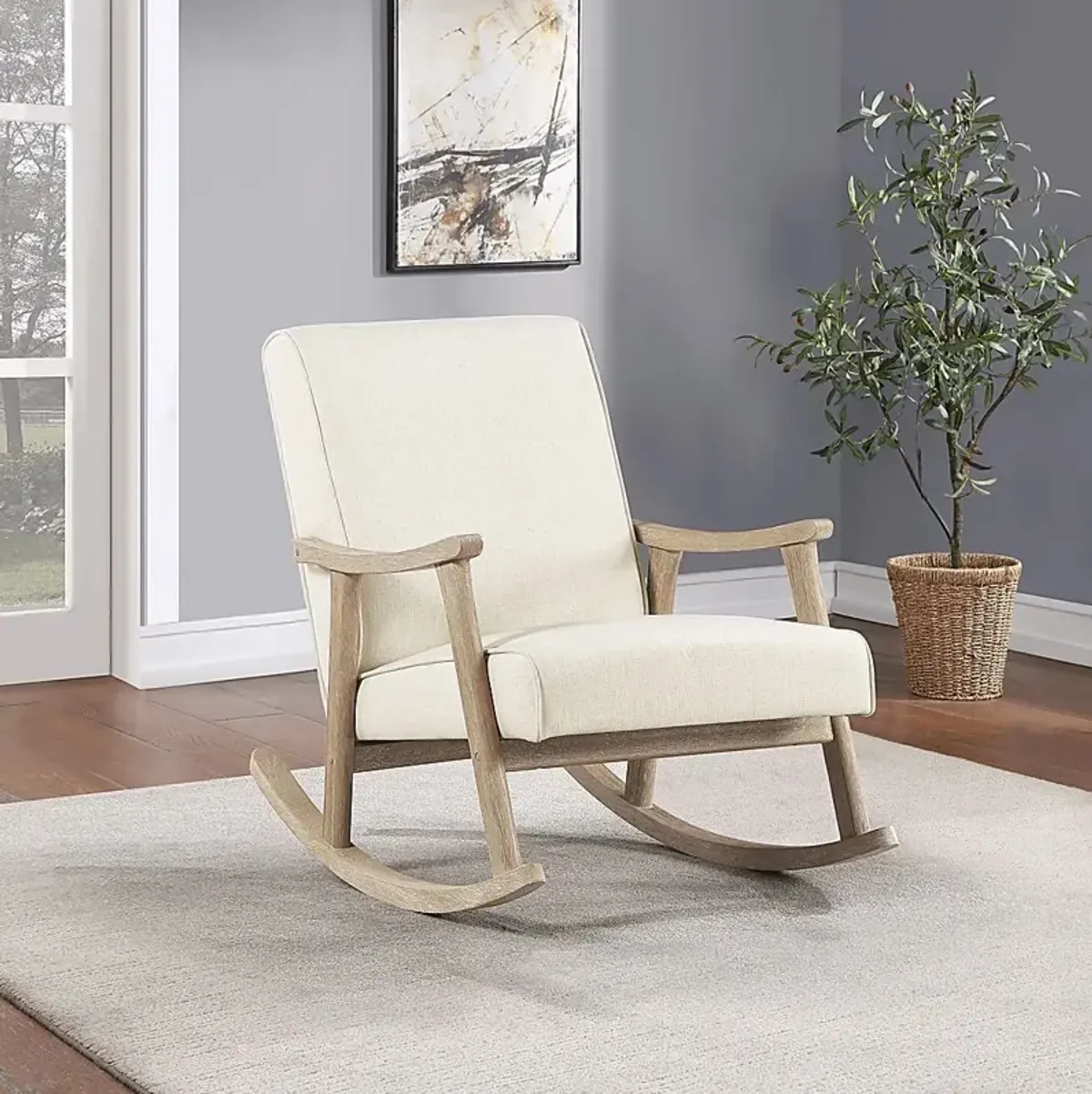 Eldonlee I Cream Rocker Chair