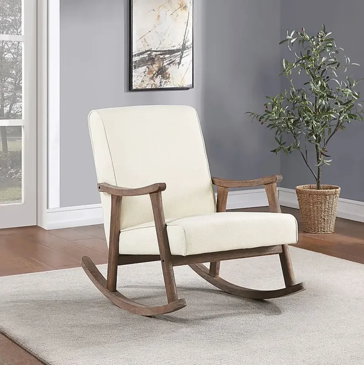 Eldonlee II Cream Rocker Chair