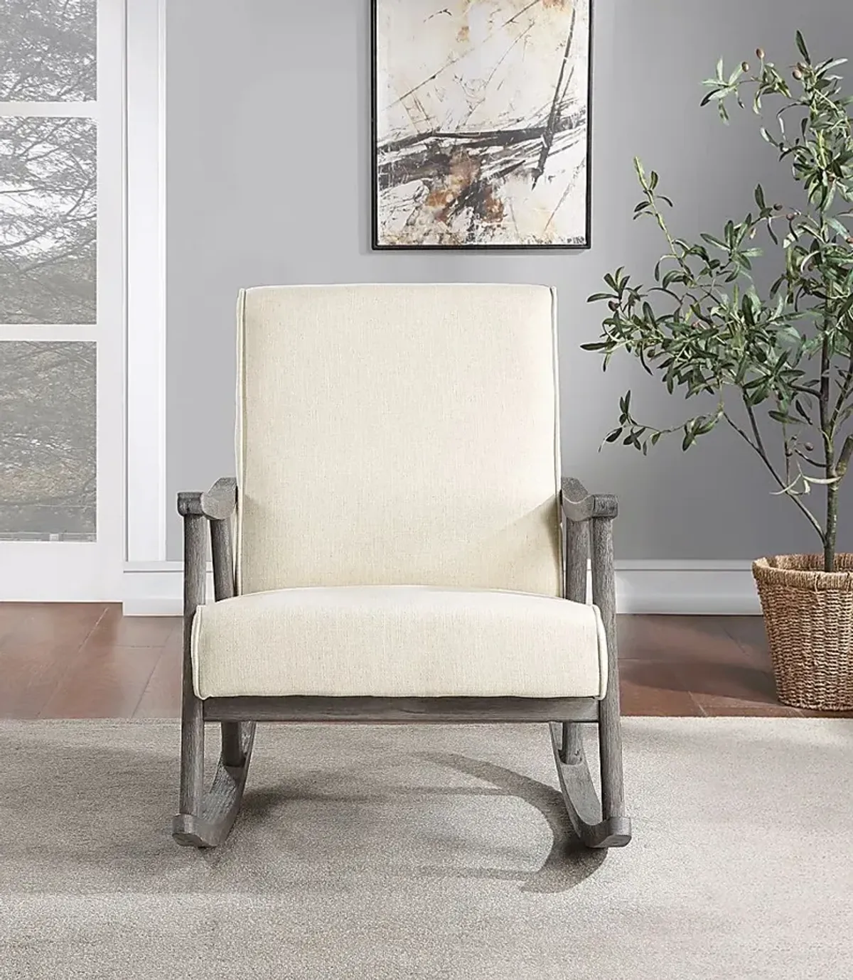 Eldonlee III Cream Rocker Chair