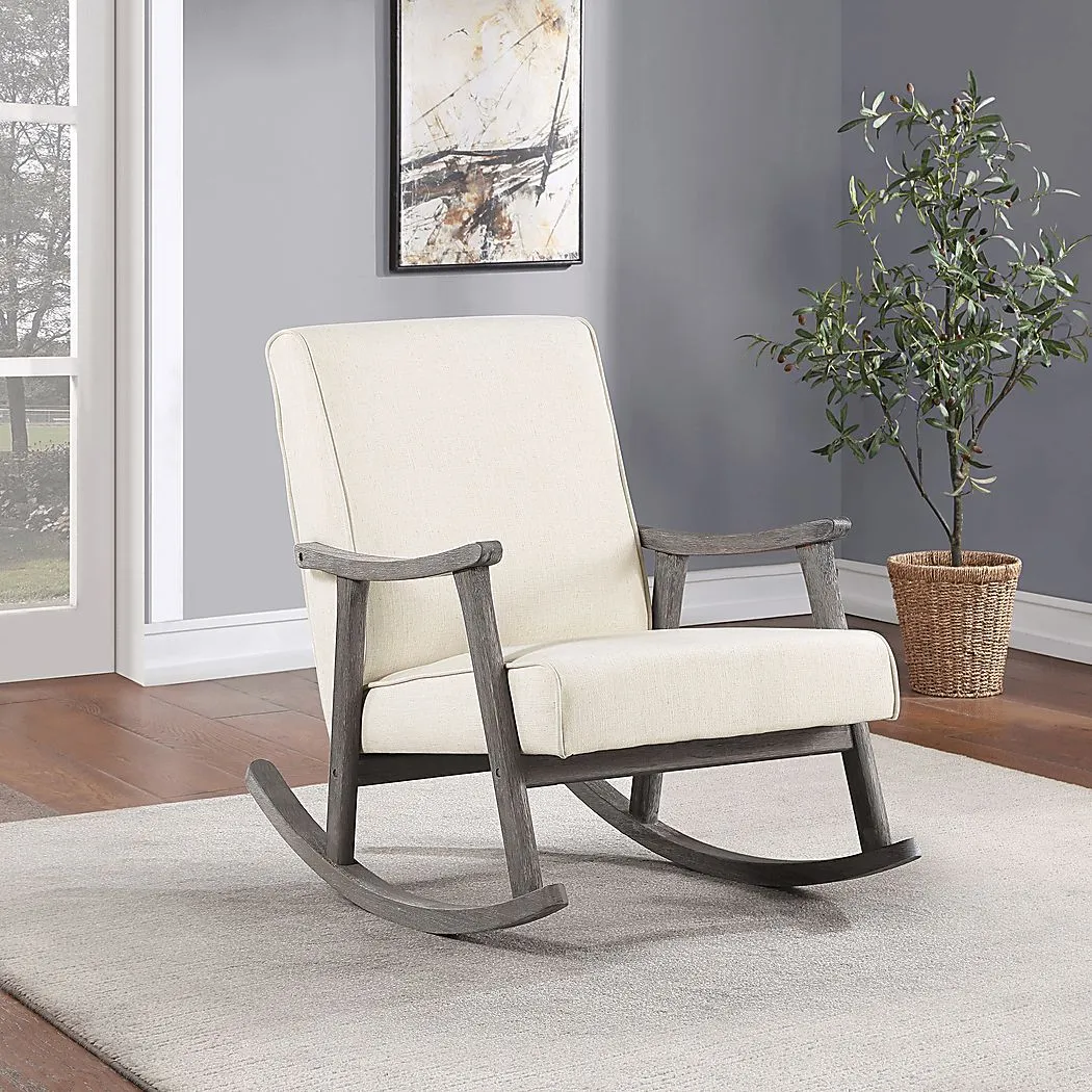 Eldonlee III Cream Rocker Chair