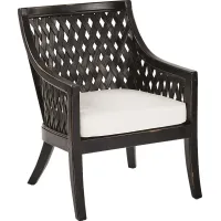 Lanian Black Accent Chair