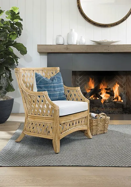 Auilee Natural Accent Chair