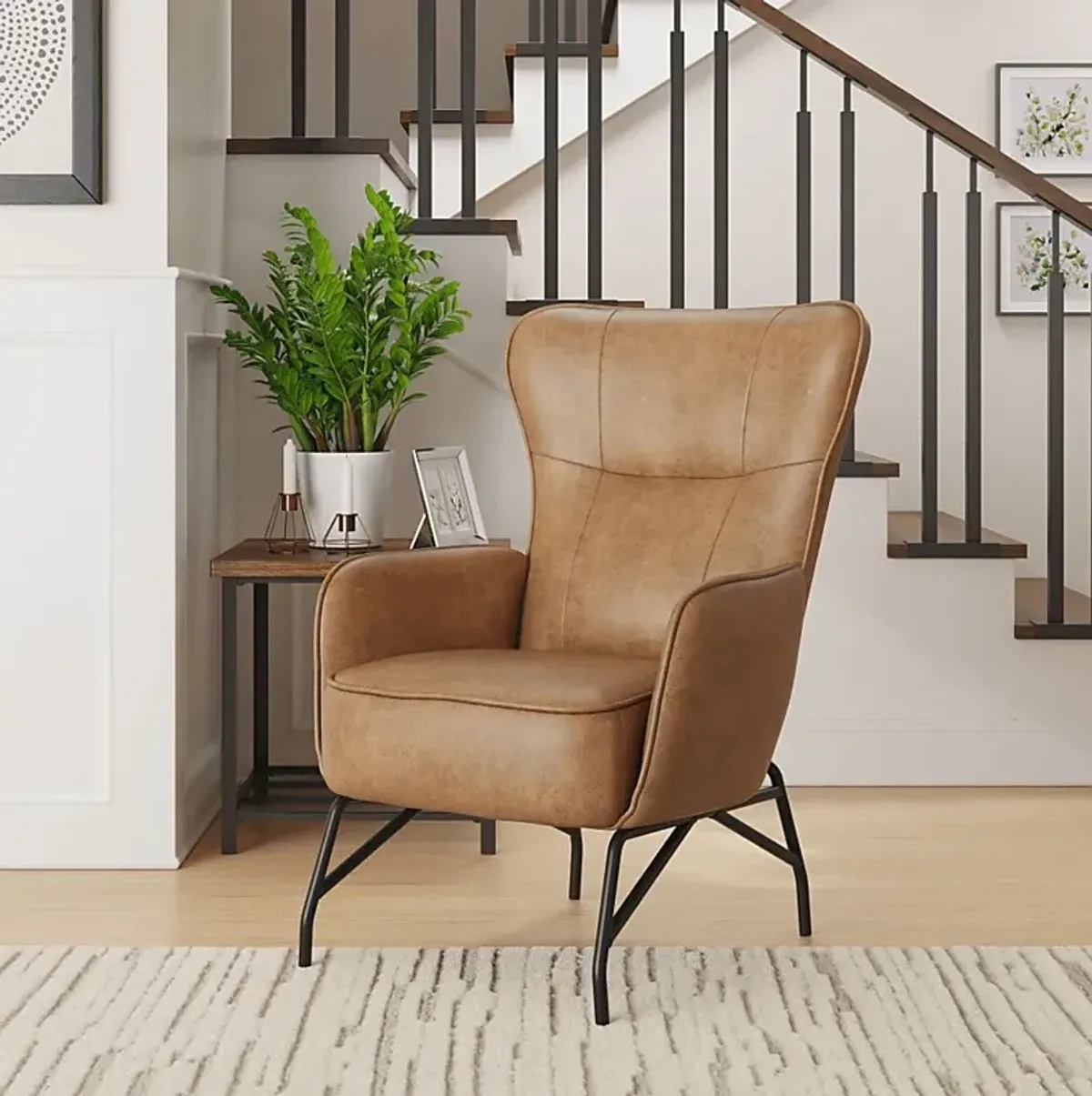 Geitz Brown Accent Chair