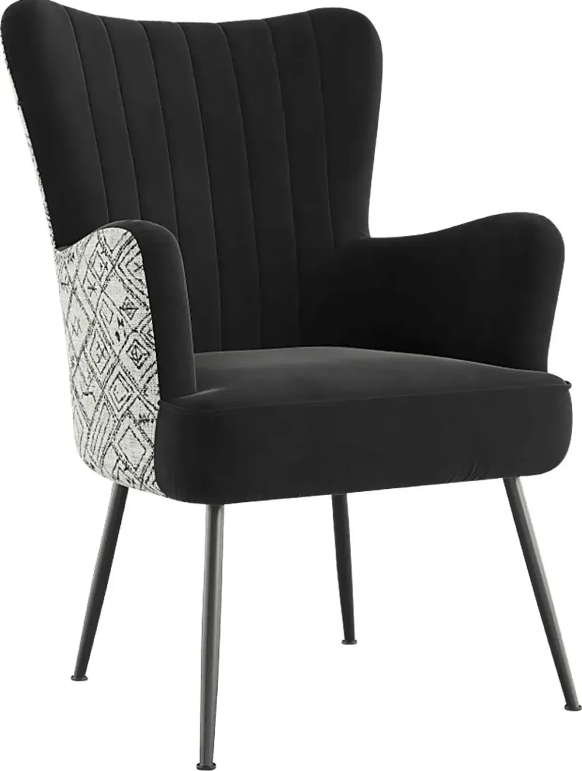 Kapford Black Accent Chair