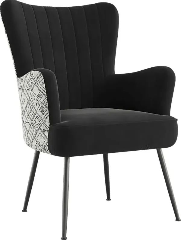 Kapford Black Accent Chair