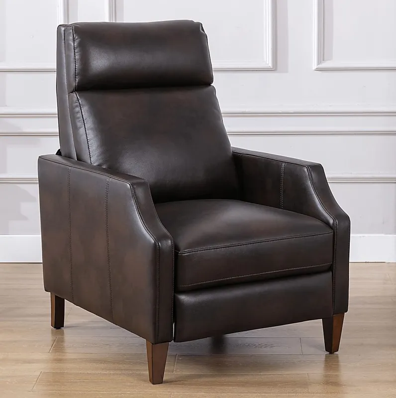 Grayview Brown Push Back Recliner