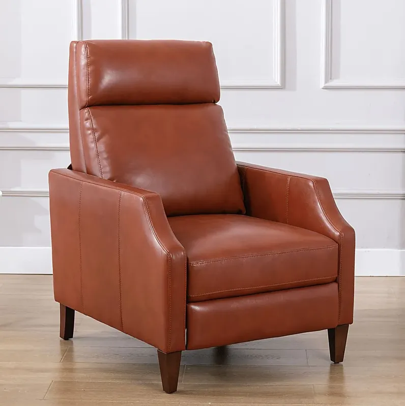 Grayview Caramel Push Back Recliner