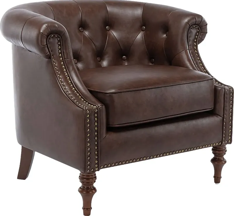 Pentro Brown Accent Chair